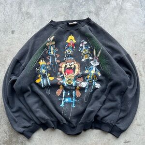 Black Graphic Men Sweater